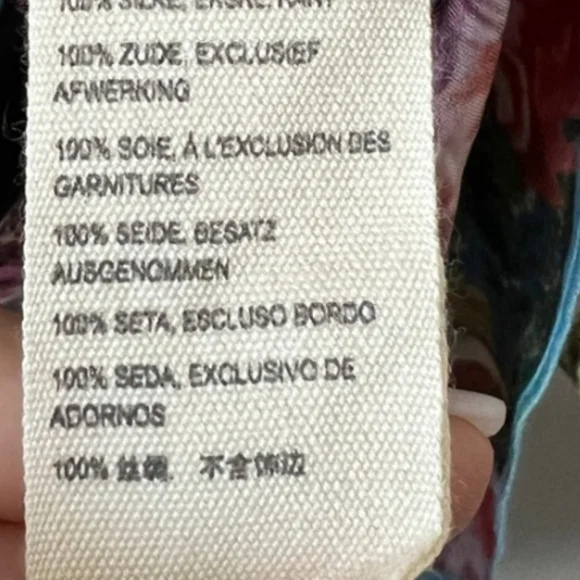 Johnny Was Besino Silk Tunic Top Size:M - Picture 7 of 11